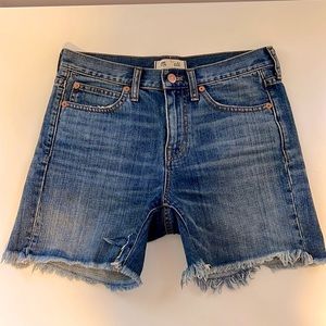 Madewell Boyfriend Denim Shorts Sz 25